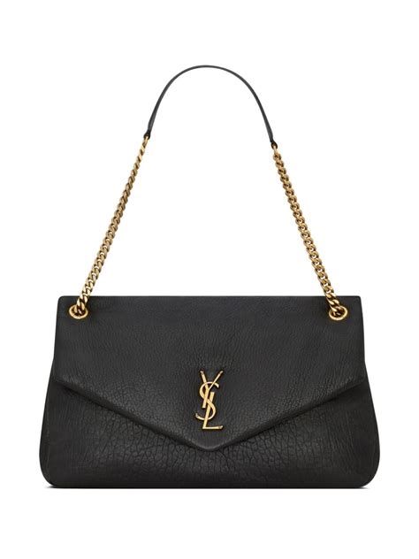 ysl saint laurent classic plain gold chain shoulder bag|ysl calypso shoulder bag.